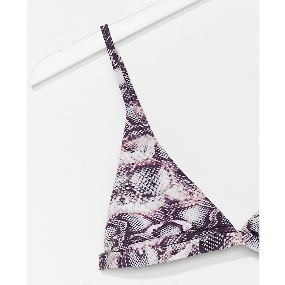 NWT!  Snake Print Triangle Bikini Set - Picture 2 of 5